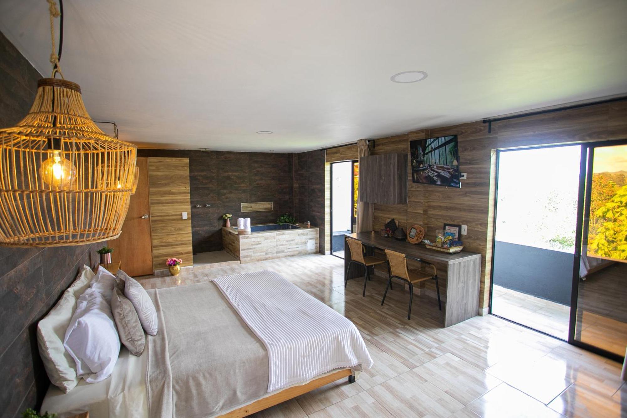 Cabanas Con Jacuzzi Y Chimenea - Casa Floral, Marinilla Buitenkant foto